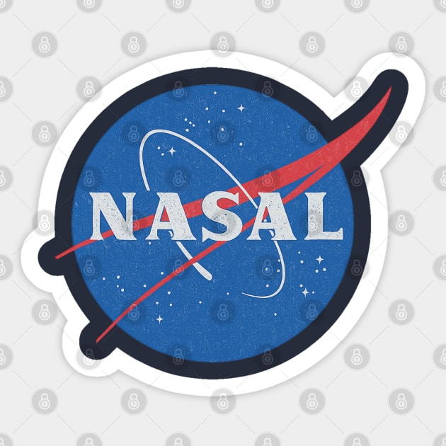 Nasa Logo Parody Nasal Sticker by Stylecombinator
